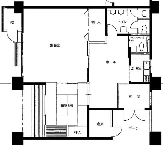 兵庫区 キャナルタウン南住宅集会所／図面